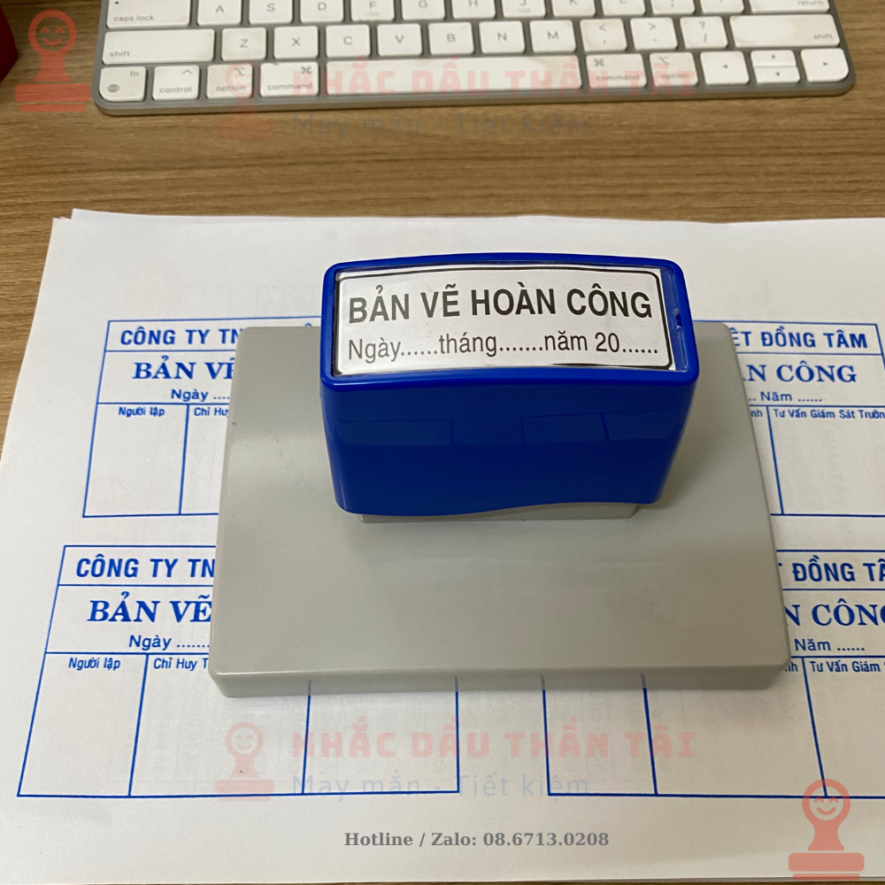 Khắc con dấu Hoàn công Việt Đồng Tâm