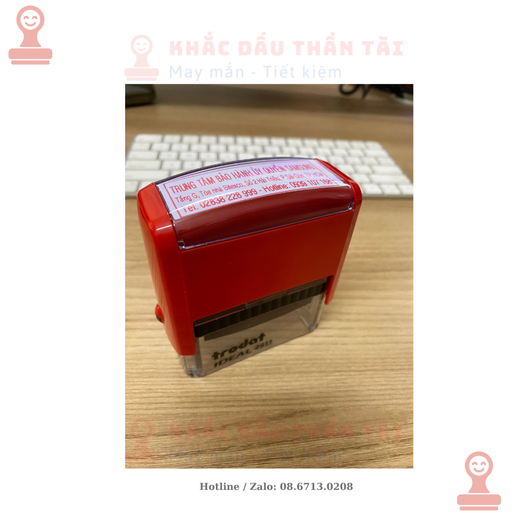 Khắc dấu Trung tâm bảo hành
