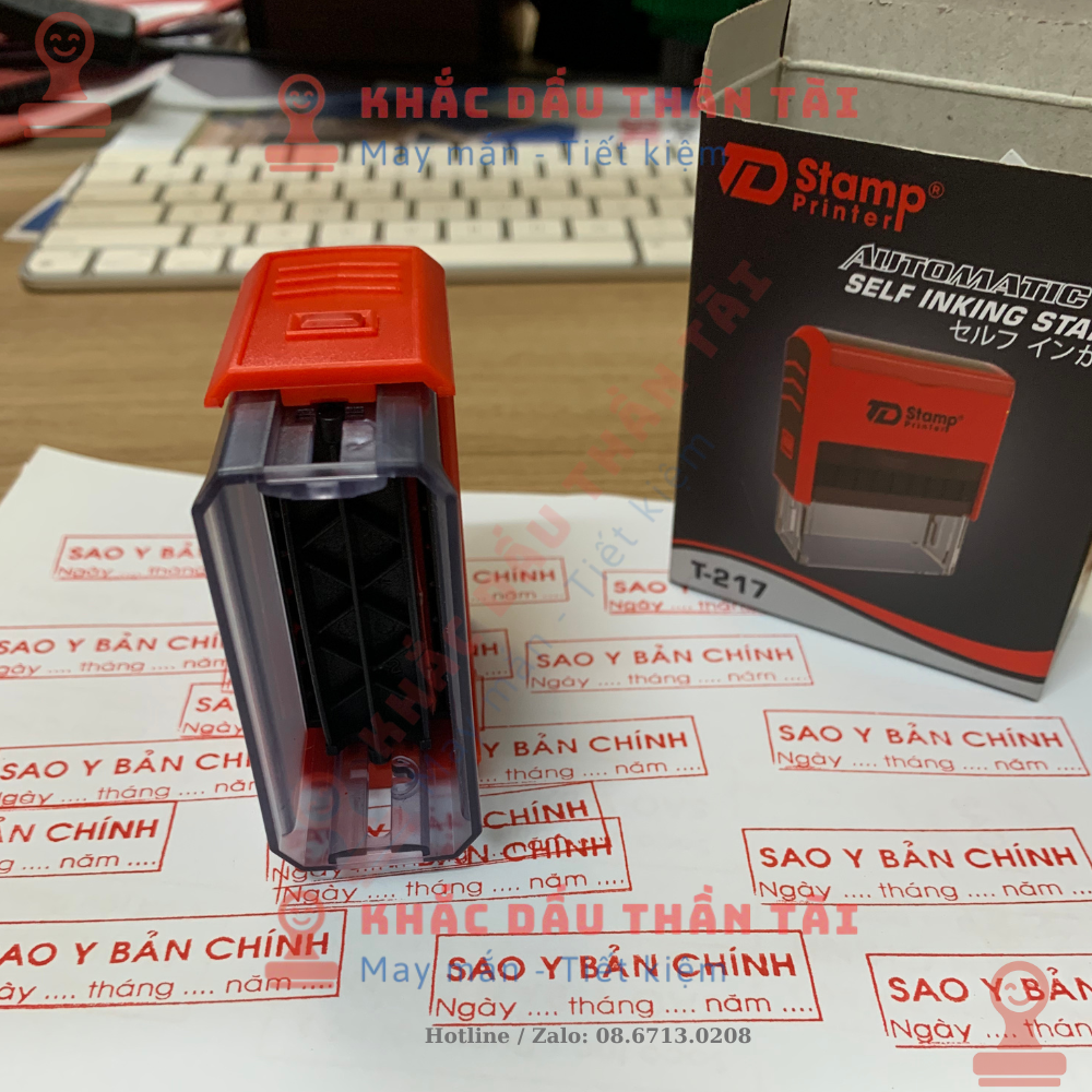 Khắc con dấu Sao Y Bản Chính - Phiên bản 2 dòng