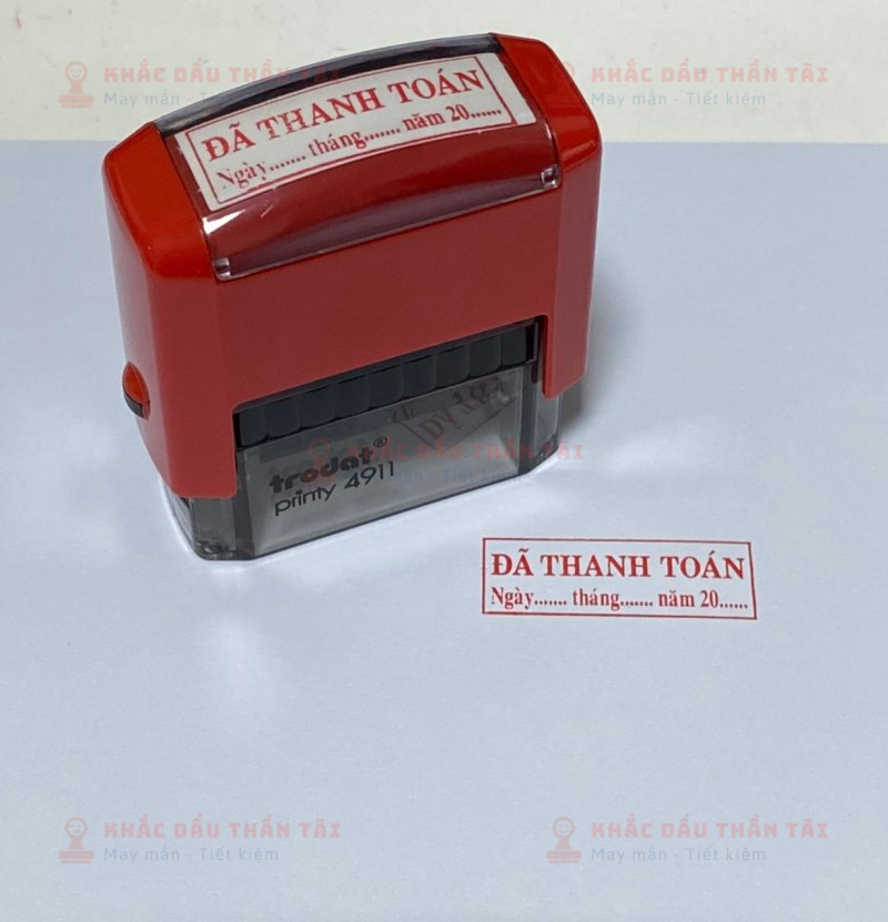 Dịch vụ Khắc con dấu đã thu tiền