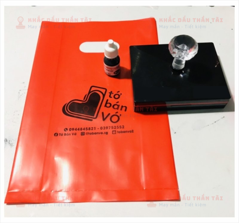 Dịch vụ khắc con dấu đóng trên các loại bao bì