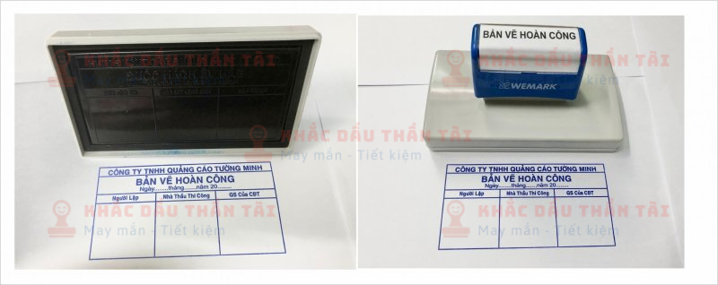 Dịch vụ khắc con dấu Hoàn công liền mực