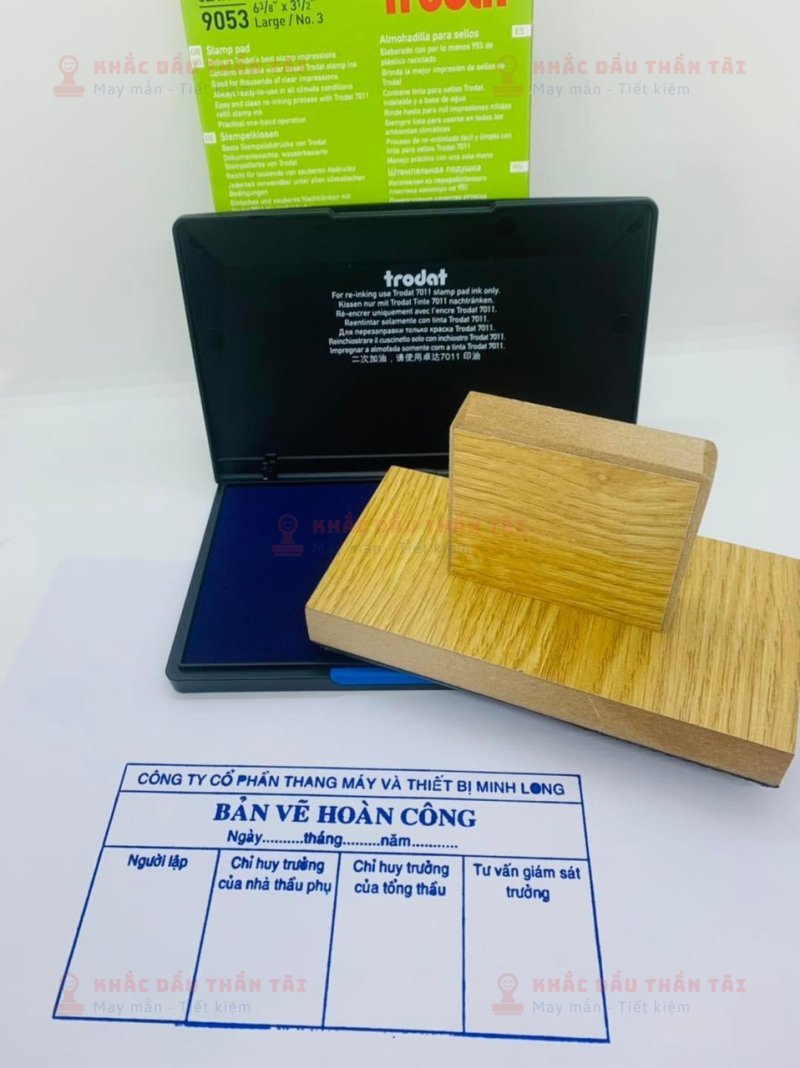 Dịch vụ khắc con dấu Hoàn công liền mực