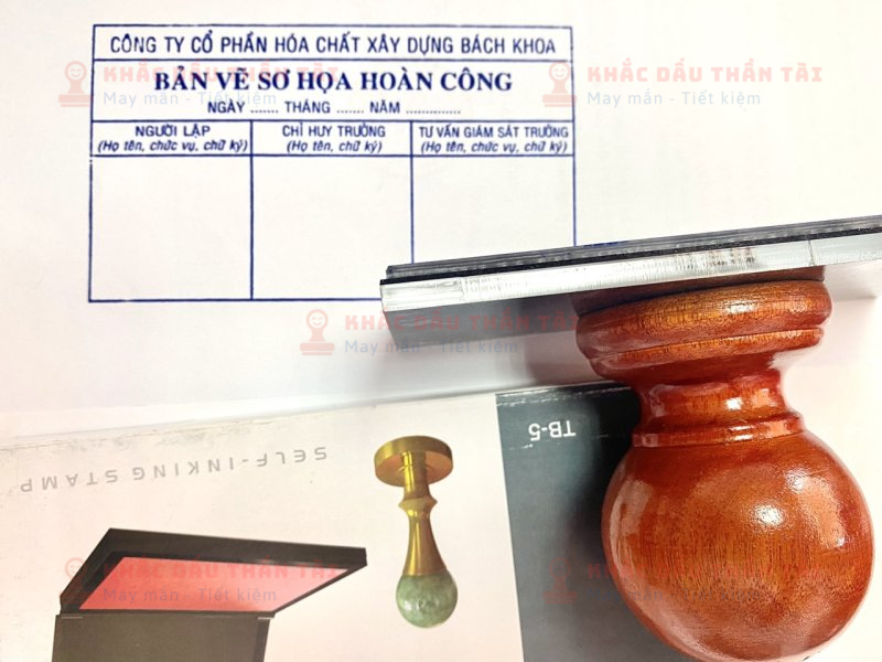 Dịch vụ khắc con dấu Hoàn công liền mực