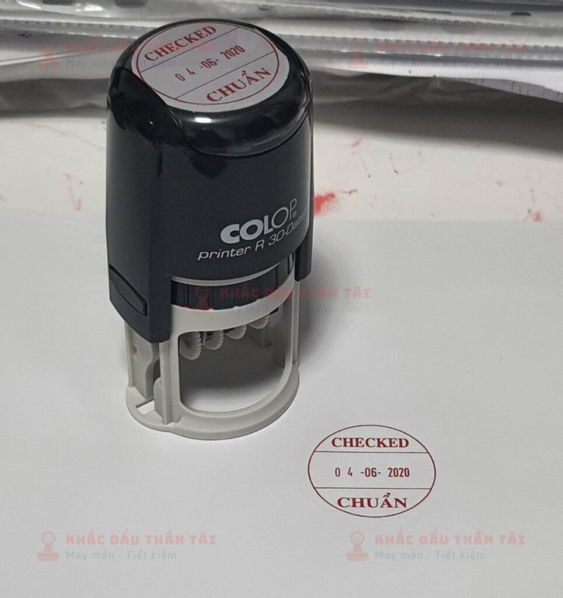 Dịch vụ khắc Mẫu dấu ngày tháng năm
