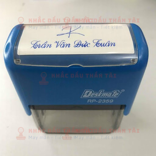 Khắc con dấu chữ ký Trần Văn Đức Tuấn