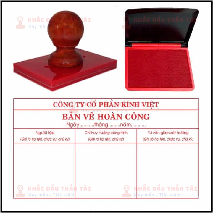 Khắc Dấu Hoàn công Công ty Cổ Phần Kính Việt