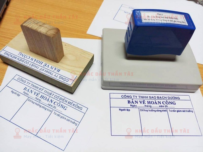 Khắc Dấu Hoàn công liền mực Công Ty TNHH Sao Bạch Dương