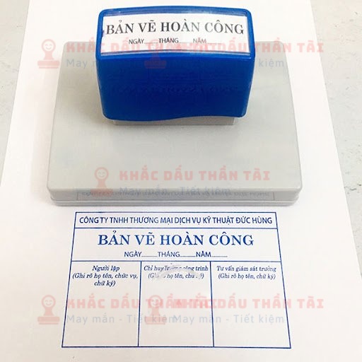 Khắc Dấu Hoàn công liền mực Công ty TNHH Thương Mại Dịch Vụ Kỹ Thuật Đức Hùng