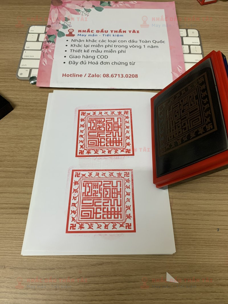 Khắc con dấu Ấn Tam Bảo bằng công nghệ Khắc Dấu Flash
