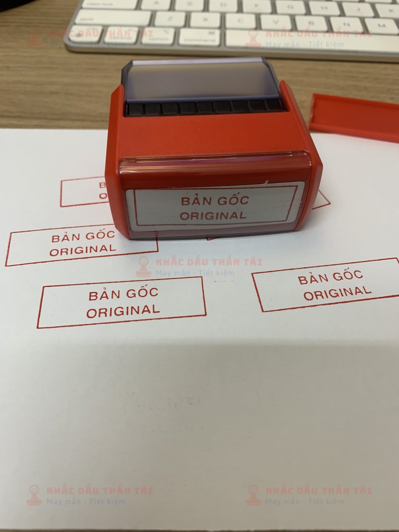 Khắc con dấu chữ Bản gốc Original theo yêu cầu - Trung Tâm Khắc Dấu Thần Tài
