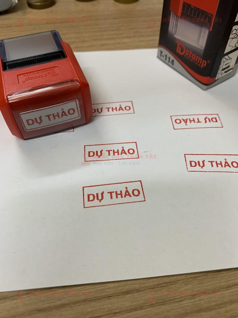 Khắc Con Dấu Chữ Dự Thảo Theo Yêu Cầu - Trung Tâm Khắc Dấu Thần Tài
