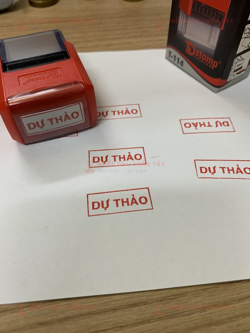 Khắc Con Dấu Chữ Dự Thảo Theo Yêu Cầu - Trung Tâm Khắc Dấu Thần Tài