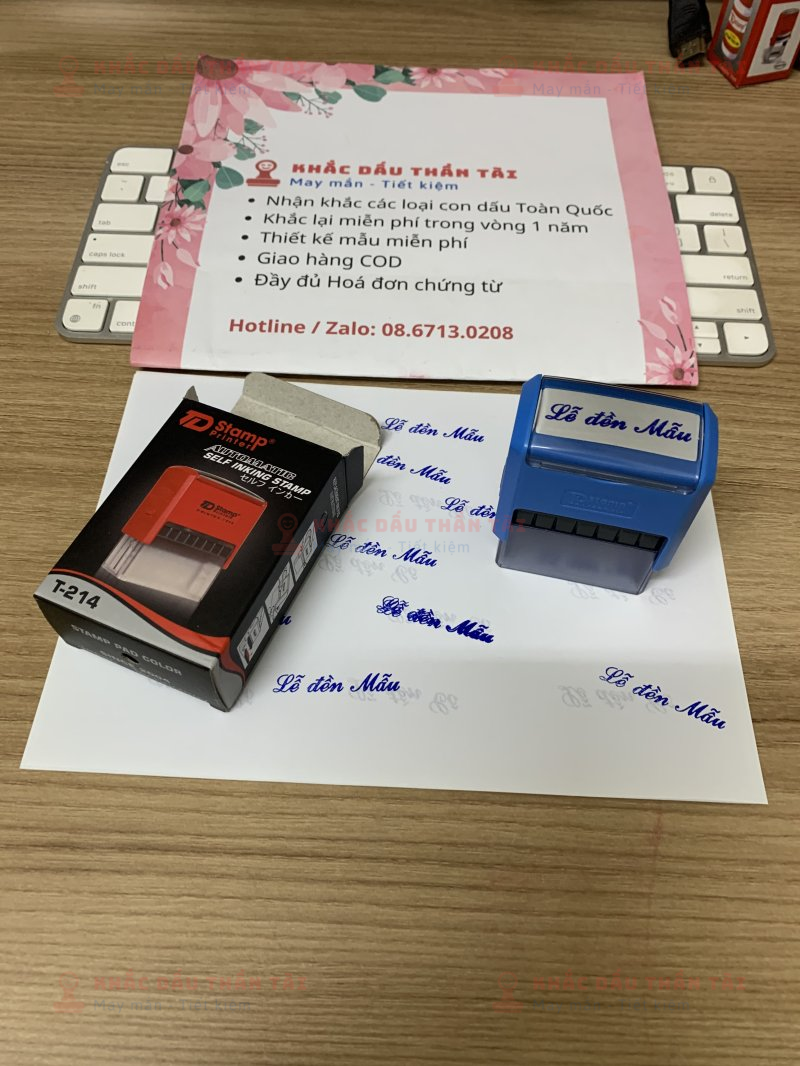 Khắc con dấu chữ Lễ đền Mẫu theo yêu cầu - Trung Tâm Khắc Dấu Thần Tài
