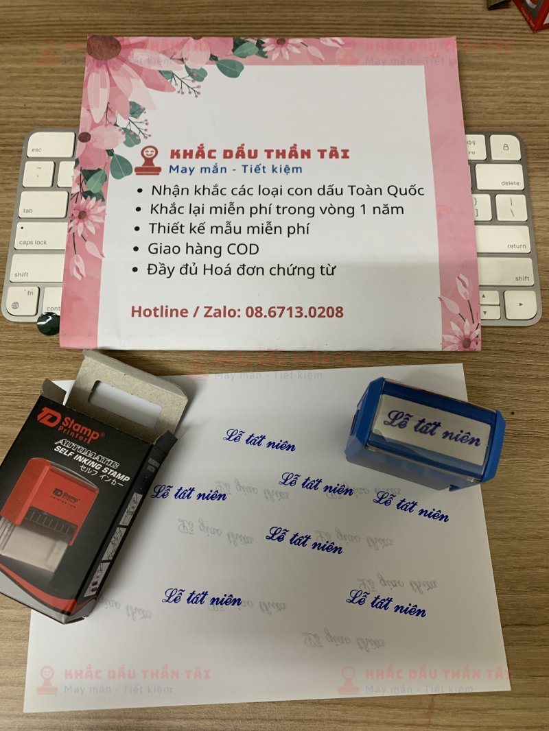 Khắc con dấu chữ 