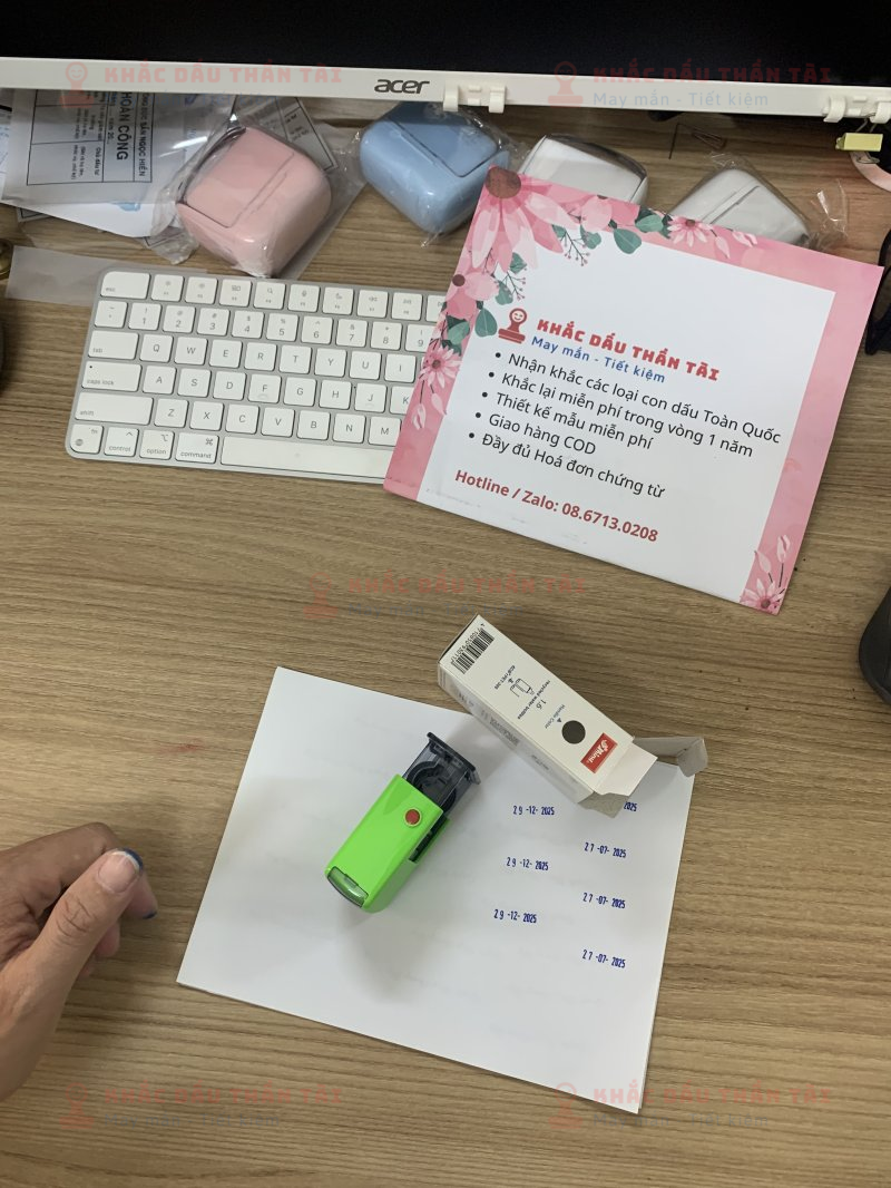 Khắc Con Dấu Ngày Tháng Năm Theo Định Dạng Việt Nam - Trung Tâm Khắc Dấu Thần Tài