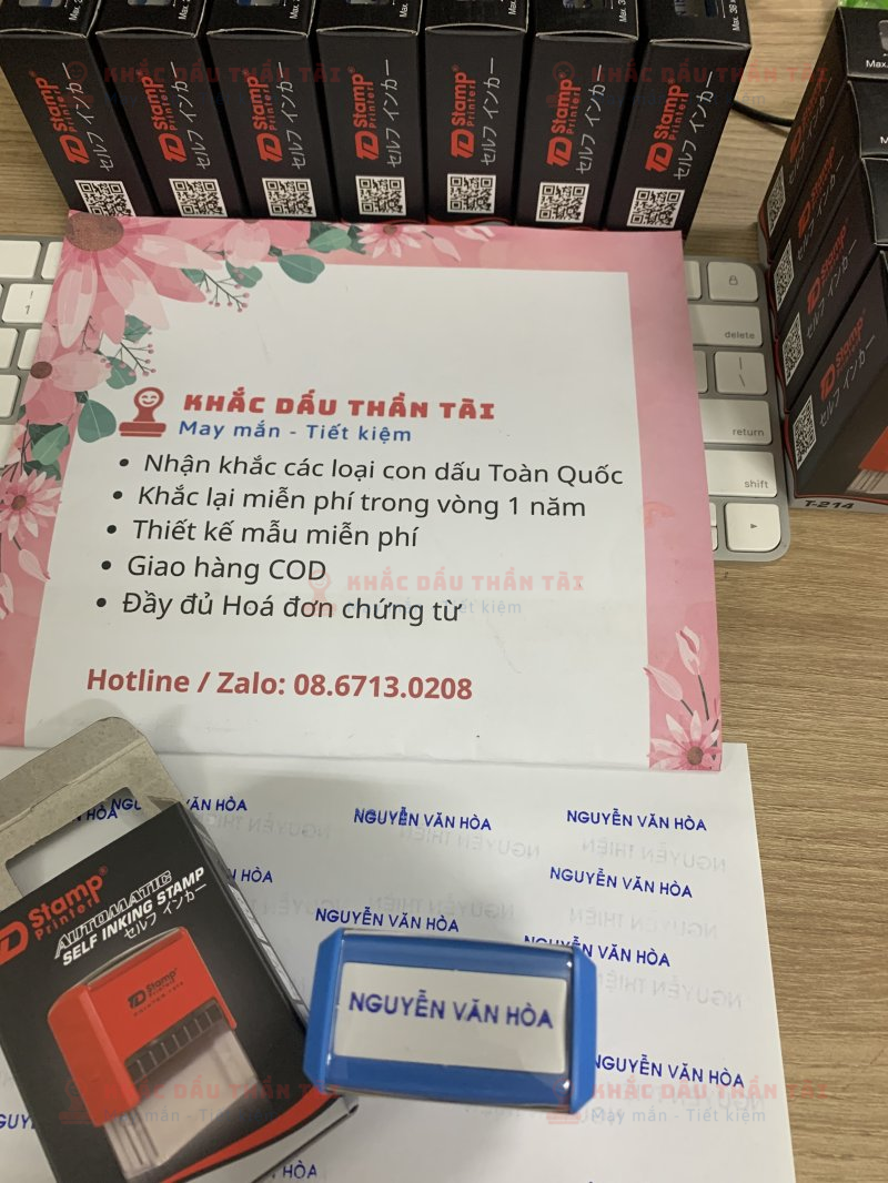 Khắc Con Dấu Tên Nguyễn Văn Hoà - Dịch Vụ Chuyên Nghiệp Tại Trung Tâm Khắc Dấu Thần Tài
