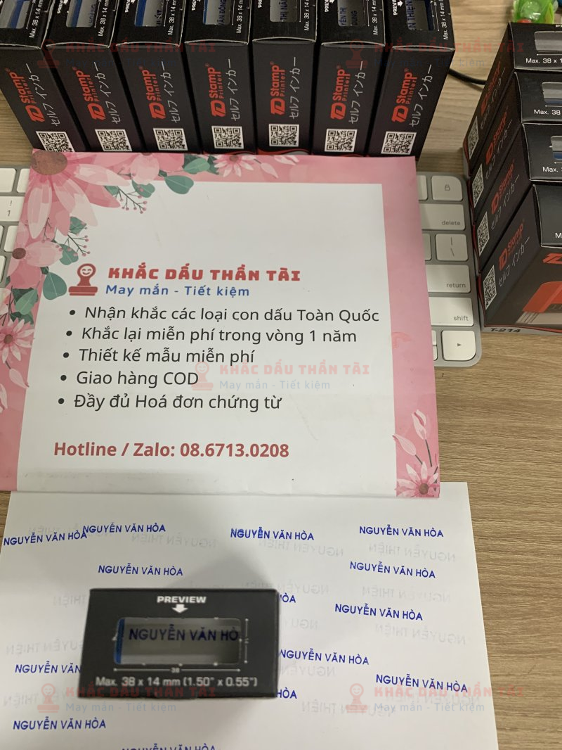 Khắc Con Dấu Tên Nguyễn Văn Hoà - Dịch Vụ Chuyên Nghiệp Tại Trung Tâm Khắc Dấu Thần Tài