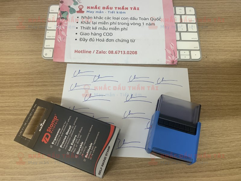 Khắc Con Dấu Chữ Ký Lê Xuân Sỉ - Trung Tâm Khắc Dấu Thần Tài, HCM