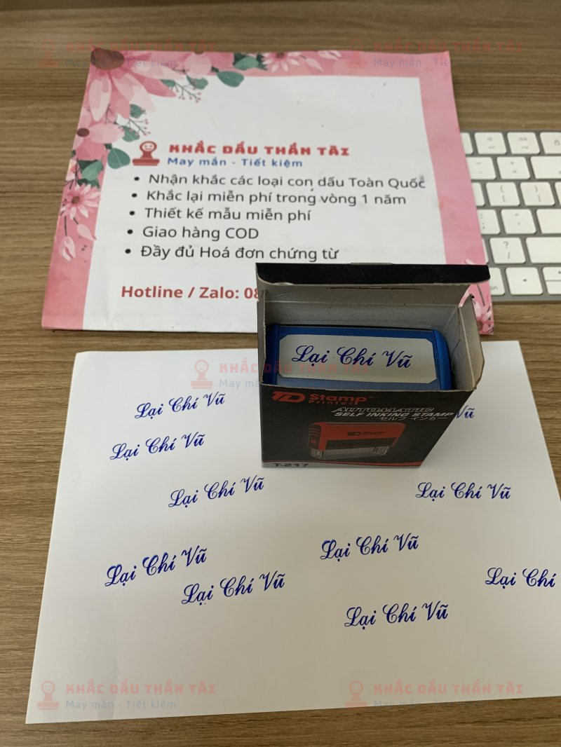 Khắc Con Dấu Tên Lại Chí Vũ - Trung Tâm Khắc Dấu Thần Tài, TP. Hồ Chí Minh