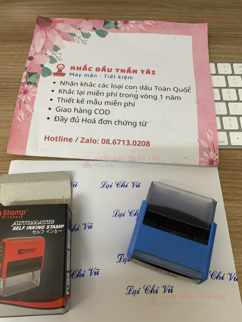 Khắc Con Dấu Tên Lại Chí Vũ - Trung Tâm Khắc Dấu Thần Tài, TP. Hồ Chí Minh