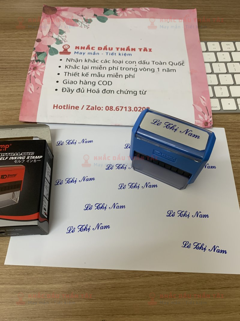 Khắc con dấu Tên Lê Thị Nam
