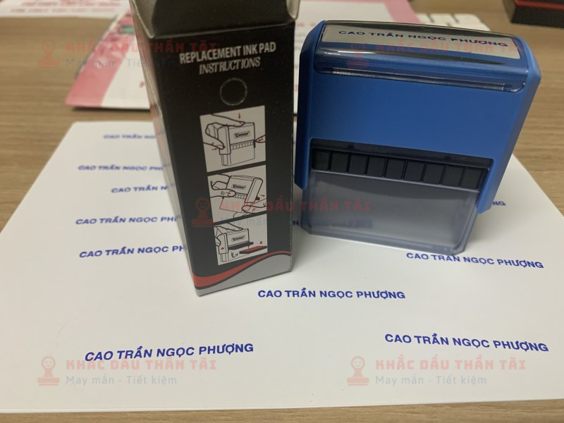 Khắc con dấu tên Cao Trần Ngọc Phượng - Trung Tâm Khắc Dấu Thần Tài, TP.HCM