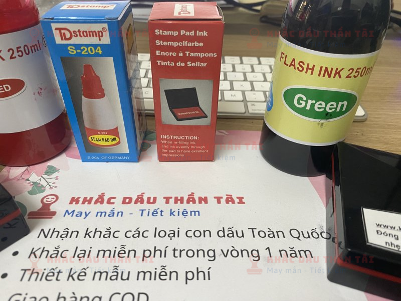 Tài liệu hướng dẫn bơm mực các loại con dấu tại Khắc Dấu Thần Tài