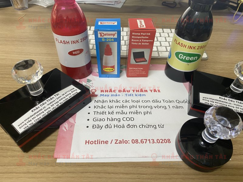 Tài liệu hướng dẫn bơm mực các loại con dấu tại Khắc Dấu Thần Tài
