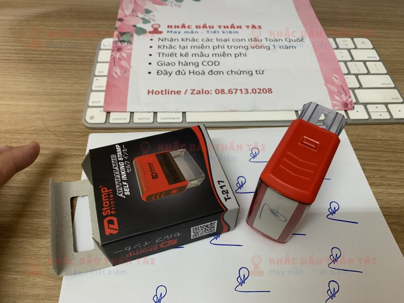 Khắc con dấu chữ kýần Thị Hiền tại Trung Tâmắc Dấu Thần Tài uy tín