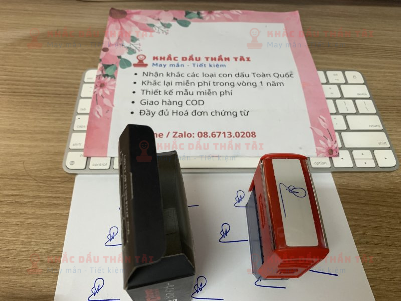 Khắc con dấu chữ kýần Thị Hiền tại Trung Tâmắc Dấu Thần Tài uy tín