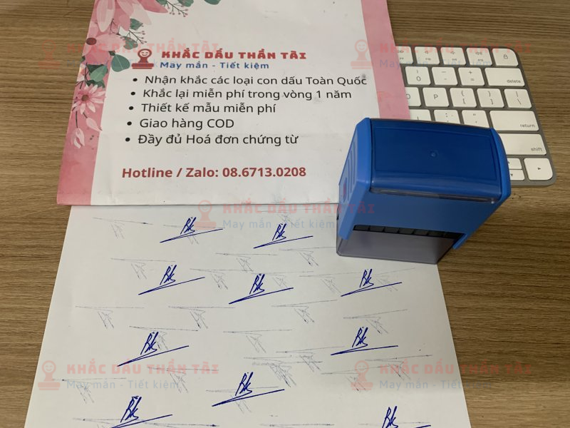 Khắc con dấu Chữ ký Nguyễn Bình - Dịch vụ chuyên nghiệp tại Trung Tâm Khắc Dấu Thần Tài