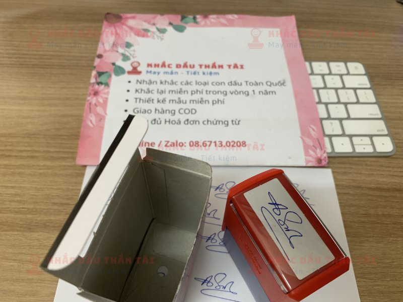 Khắc con dấu chữ ký Nguyễn Đình Sơn