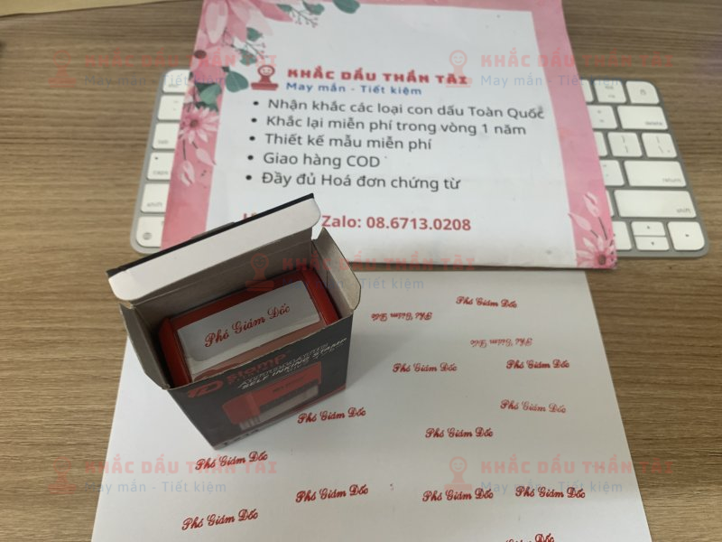 Khắc con dấu Chức danh Phó Giám Đốc