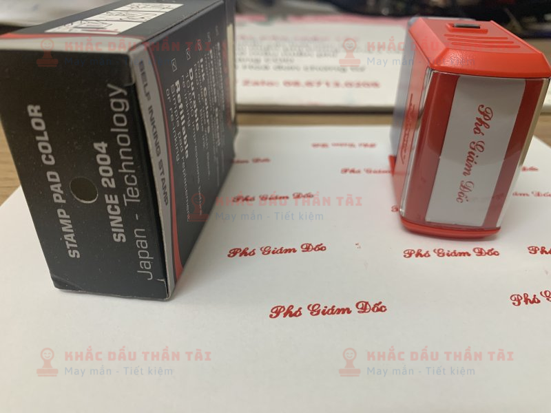 Khắc con dấu Chức danh Phó Giám Đốc