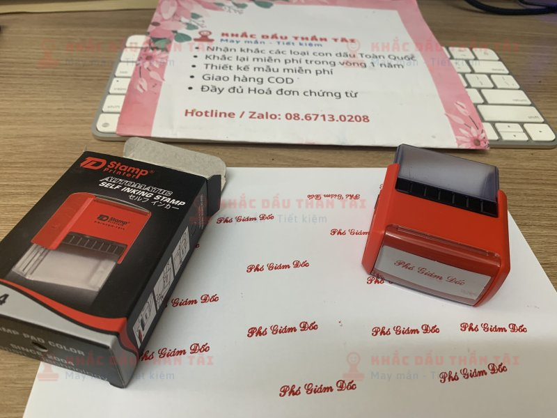 Khắc con dấu Chức danh Phó Giám Đốc