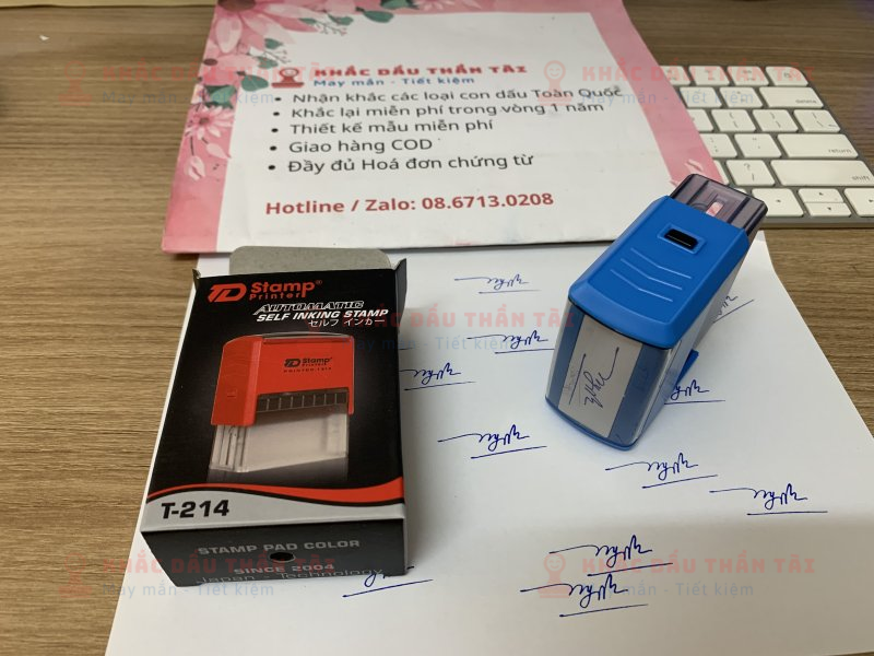 Khắc con dấu chữ ký Mỹ Ngọc Quỳnh