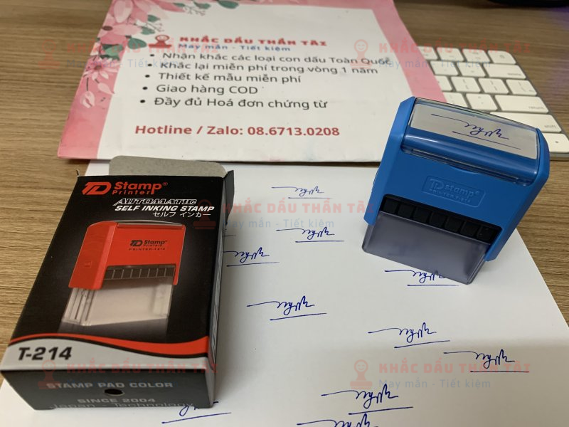 Khắc con dấu chữ ký Mỹ Ngọc Quỳnh