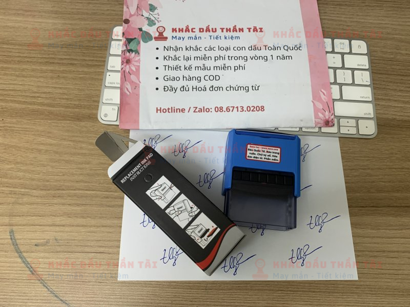 Khắc con dấu chữ ký Trần Thị Lý