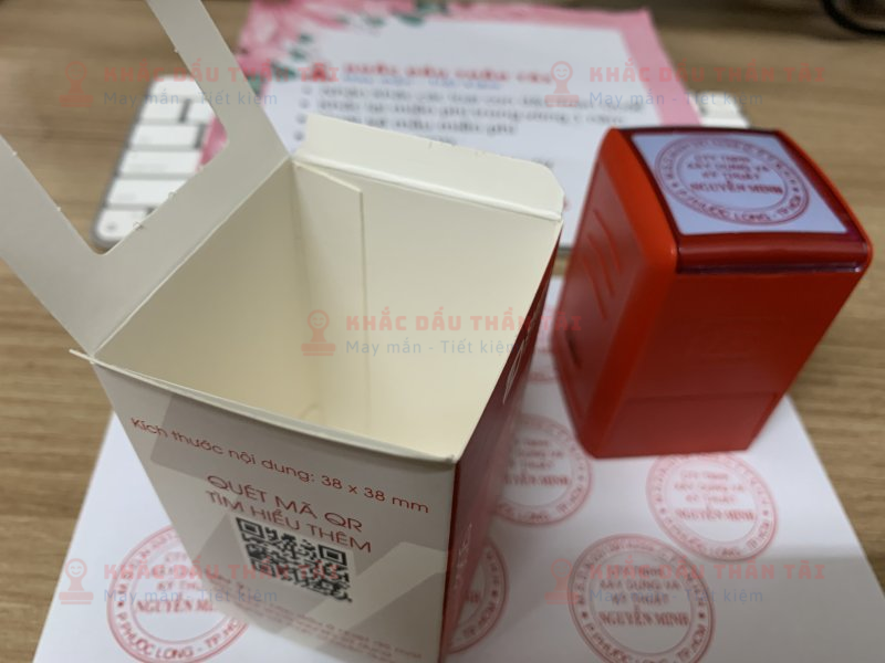 Khắc con dấu tròn Công Ty Trách Nhiệm Hữu Hạn Xây Dựng và Kỹ Thuật Nguyễn Minh