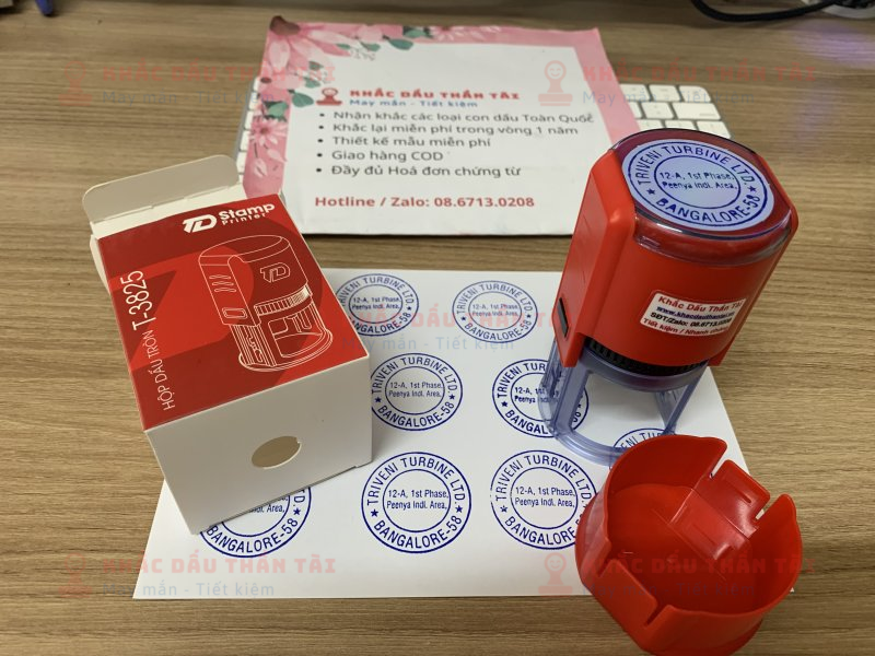 Khắc con dấu tròn Thông tin công ty Triveni Turbine TLD